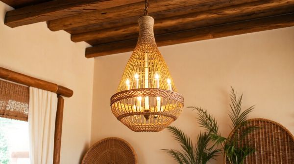 Inspiration bohème : luminaires en rotin, osier et bambou à adorer